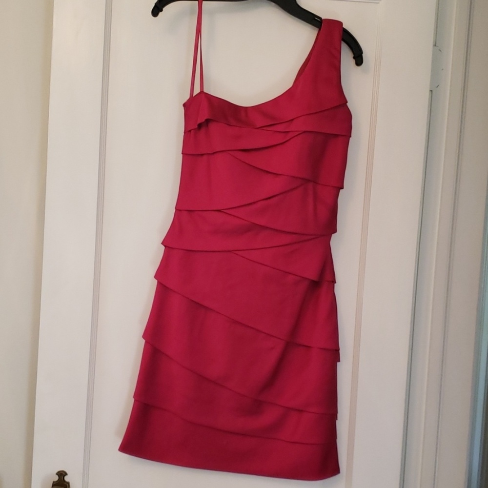 Hot pink cocktail dress